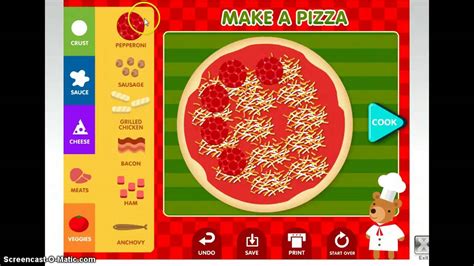 make a pizza abcya game