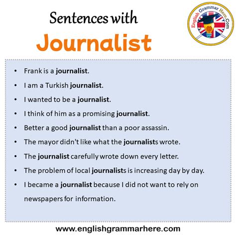 Make A Sentence Journalist