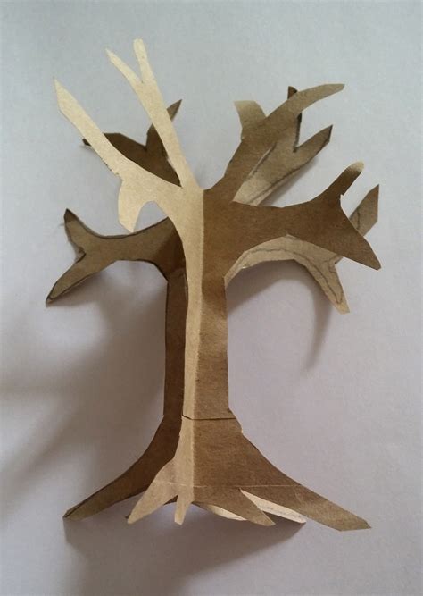 Make A Tree From Construction Paper