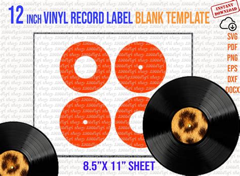 make a vinyl record label