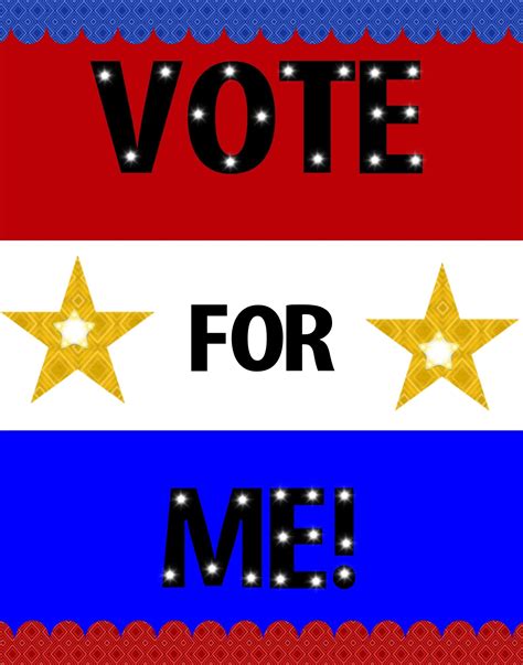 make a vote for me poster