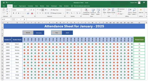 How to Create a Basic Attendance Sheet in Excel « Microsoft Office
