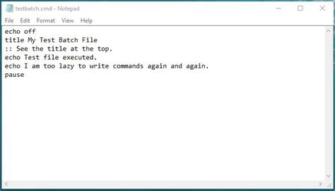 Make Batch File Type Text
