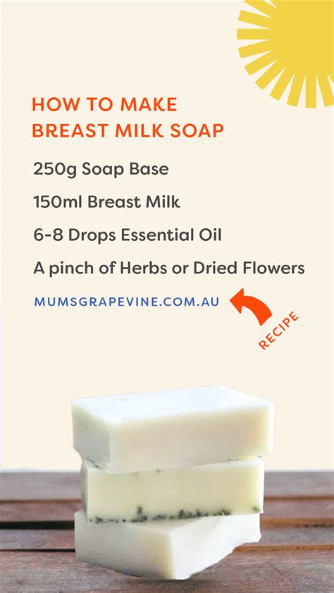 Make Breast Milk Soap