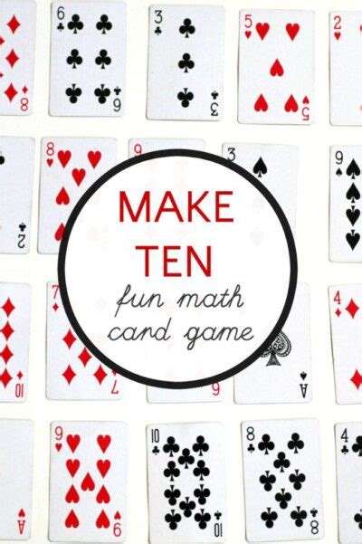 Make Card Game 10 Math Printable