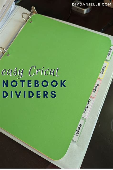 Make Dividers Notebook