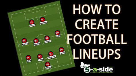 make football lineup online