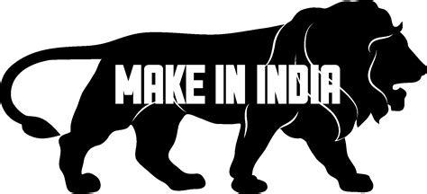 make in india logo black and white