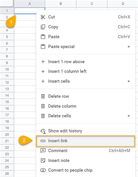 make link in google sheets