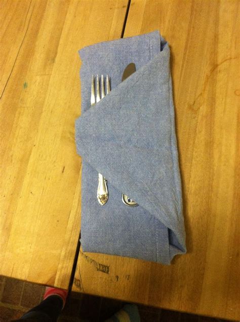 Make Napkin Silverware Holder