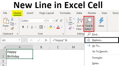 How to enter a New Line in Excel Cell YouTube