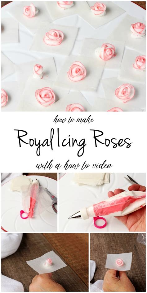 Make Rose Icing Flowers