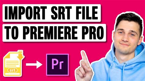 make srt file premiere pro