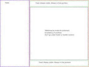 Make Table Header Not Scrollable
