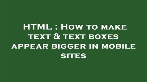 Boxed Text in HTML