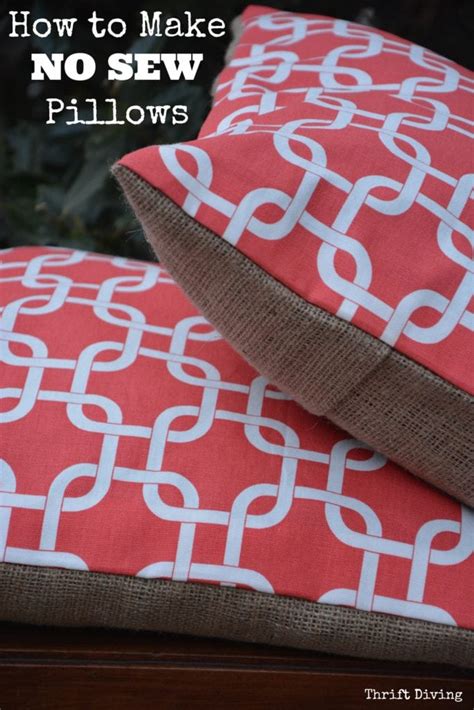 Make Throw Pillows Without Sewing Machine