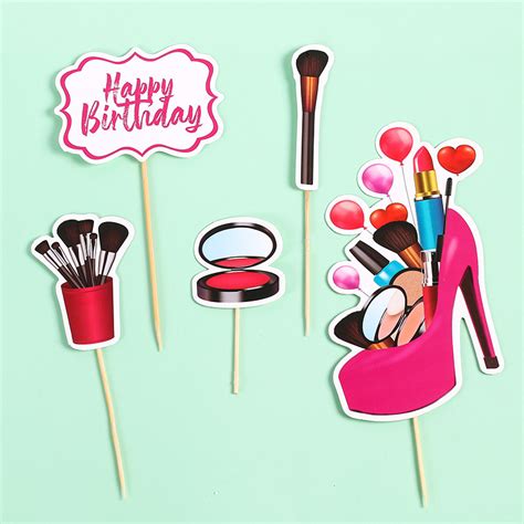 Make Up Set Cake Topper