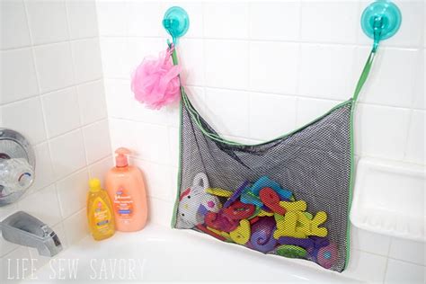 Bath Toy Organizer Tub Toy Mesh Bag Tub Toy Storage Quick Dry