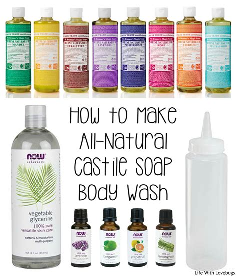 make your own body wash with castile soap