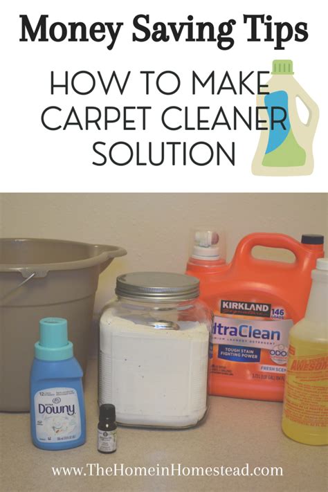 Make Your Own Carpet Cleaner Solution