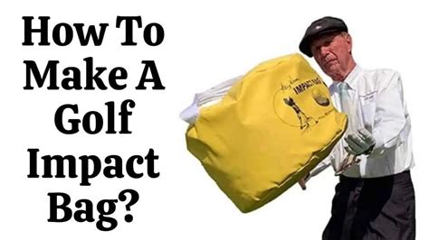 make your own golf smash bag
