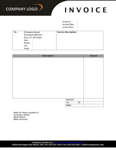 make your own invoice template free