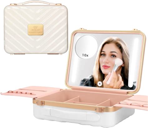 Makeup Case With Light Up Mirror