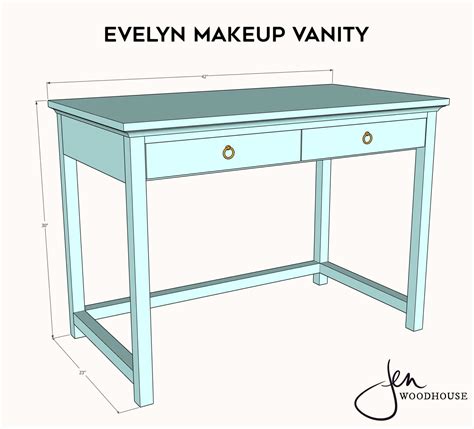 Makeup Desk Plans