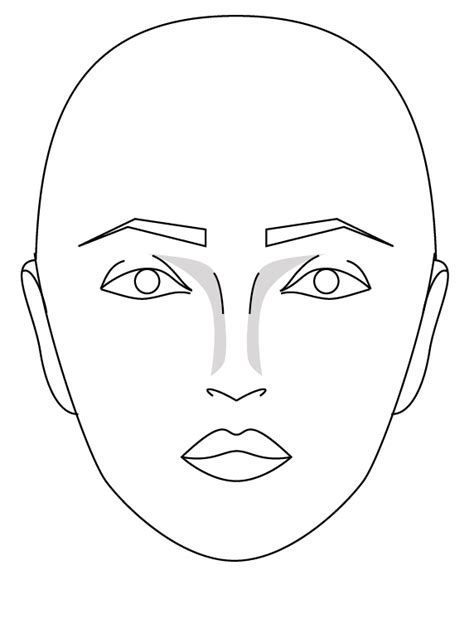 Makeup Model Drawing Base