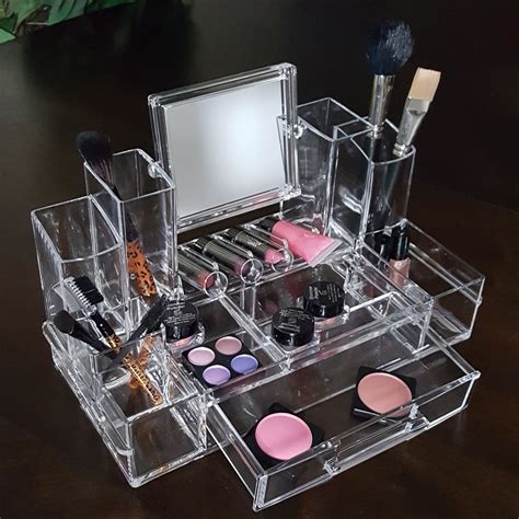 Makeup Organizer Mirror