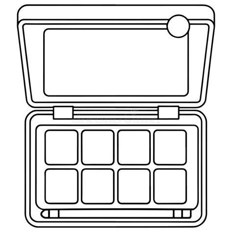 Makeup Palette Cartoon Empty