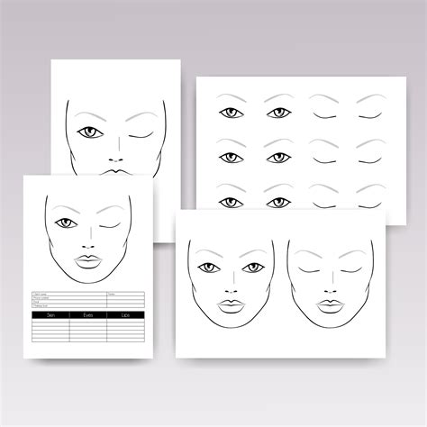 Makeup Practice Face Printable Free