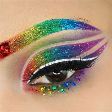 Makeup Rainbow Eyebrows