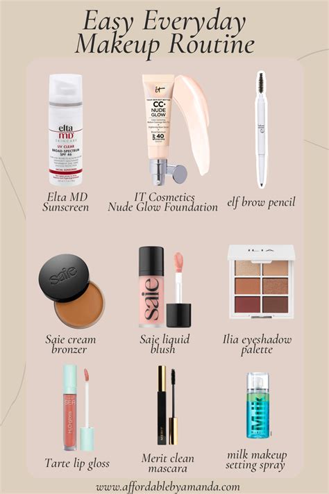 makeup routine