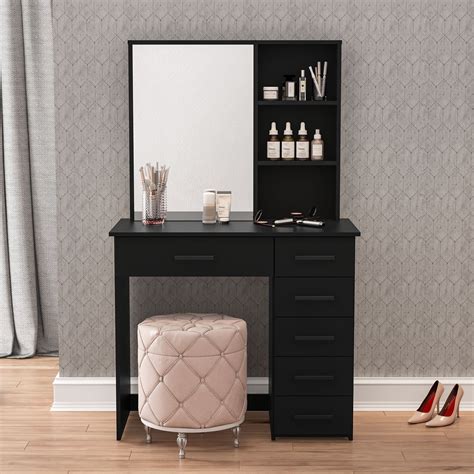 Makeup Vanity Table Black