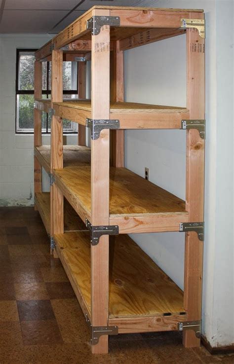 Pallet Wood Shelving Unit Brick Dust & Glitter