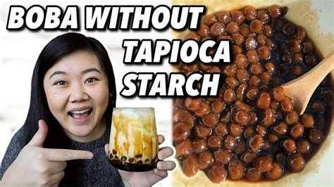 How To Make Boba Without Tapioca Starch/Flour Bubble Tea Drinks