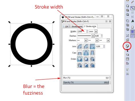making a circle in inkscape