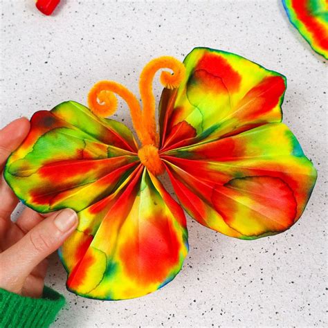Making A Coffee Filter Butterfly