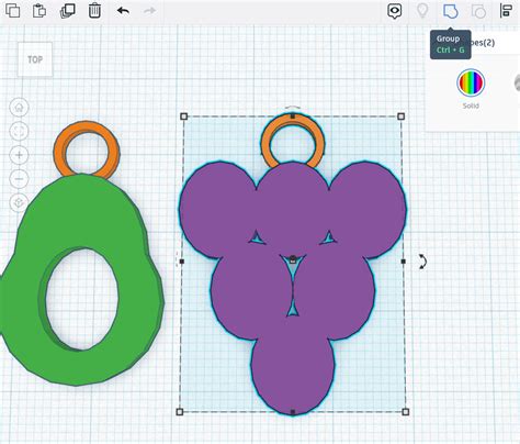 Making A Keychain In Tinkercad
