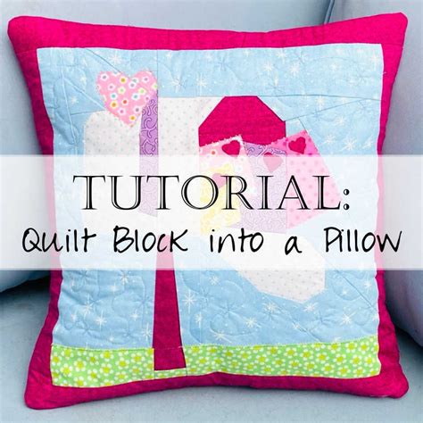 Making A Quilt Pillow
