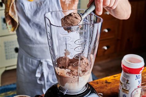 Making A Shake In A Blender