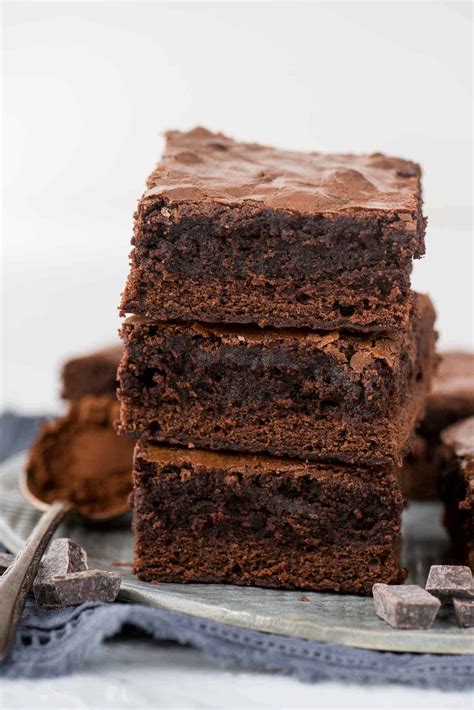 making brownies from a box