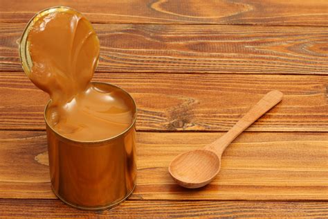 making caramel with condensed milk