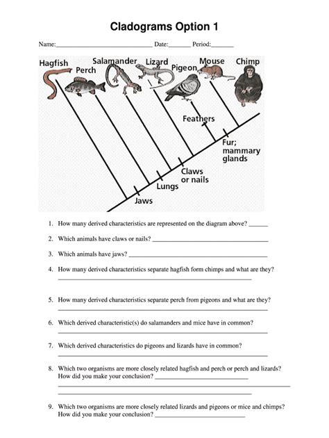 Unlock the Science of Evolution with our Cladograms Background and Procedures Answer Key for SEO Success!