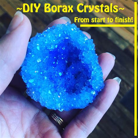 making crystals from borax crystals