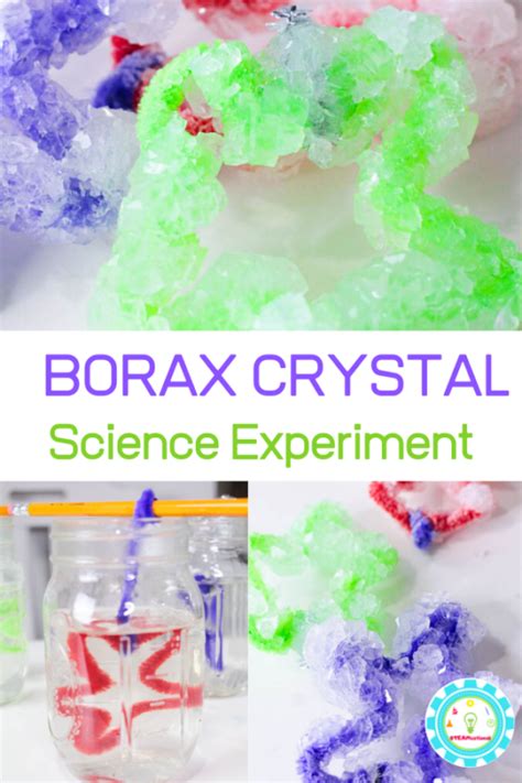 making crystals with borax science experiment