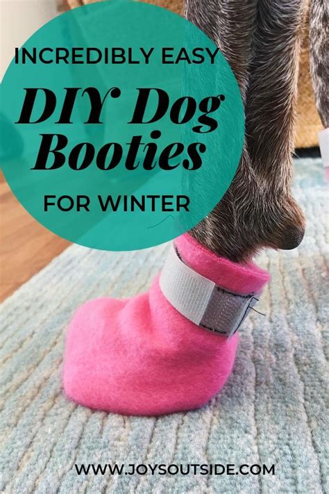 Making Dog Booties For Snow