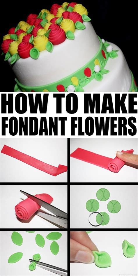 Making Fondant Flowers Without Tools