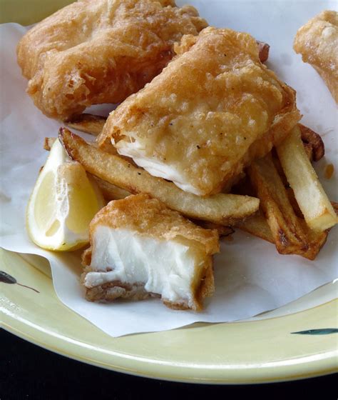 Making Halibut Fish And Chips